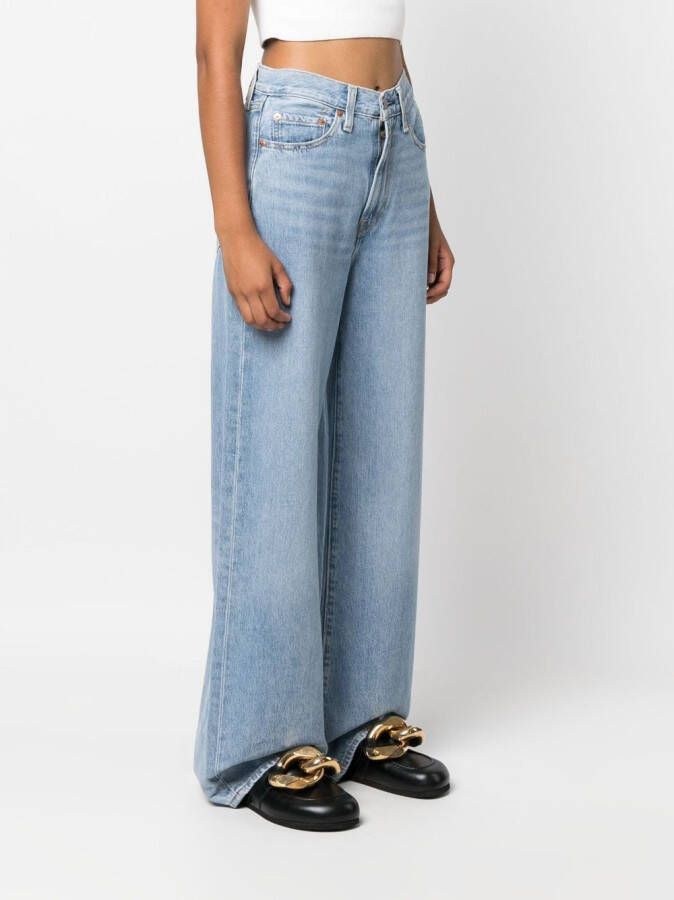 Levi's Jeans met wijde pijpen Blauw
