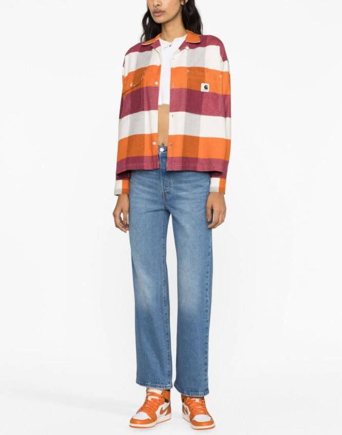 Levi's Ribcage straight-leg jeans Blauw
