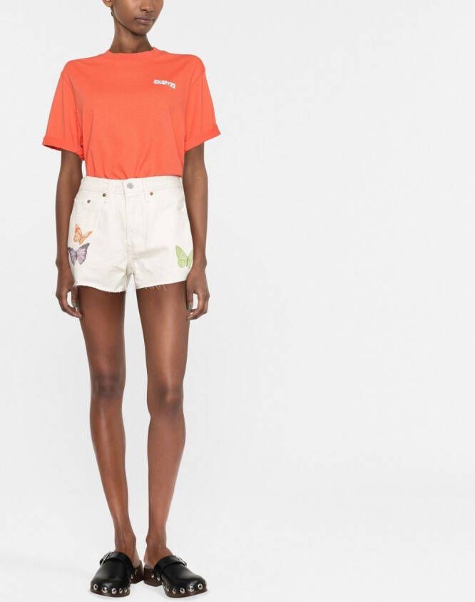 Levi's Shorts met vlinderprint Beige