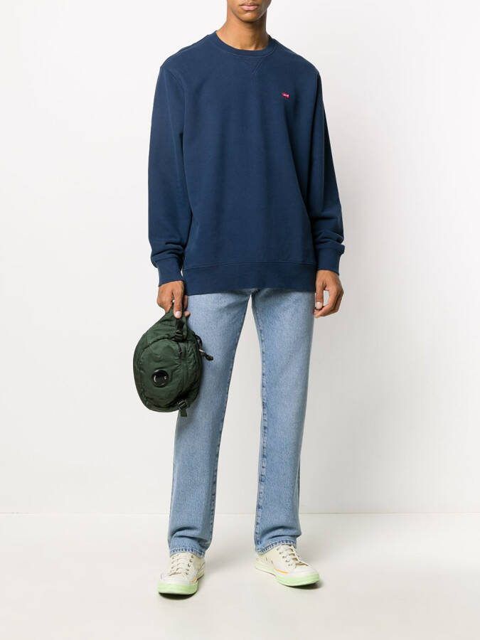 Levi's Sweater met logodetail Blauw
