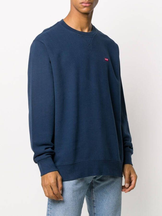 Levi's Sweater met logodetail Blauw