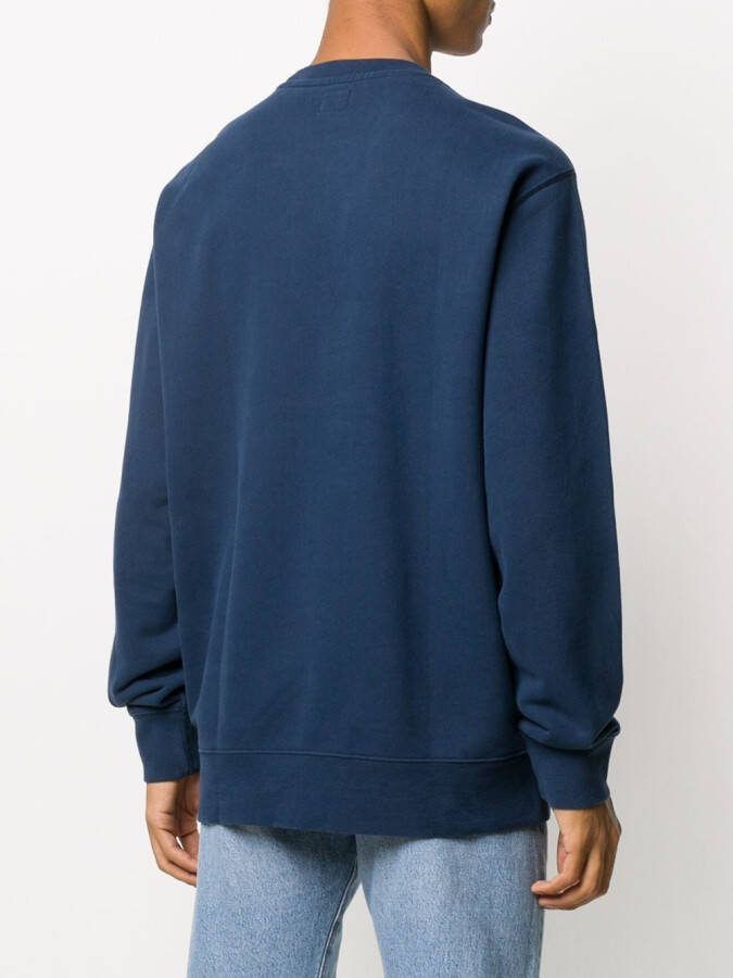Levi's Sweater met logodetail Blauw