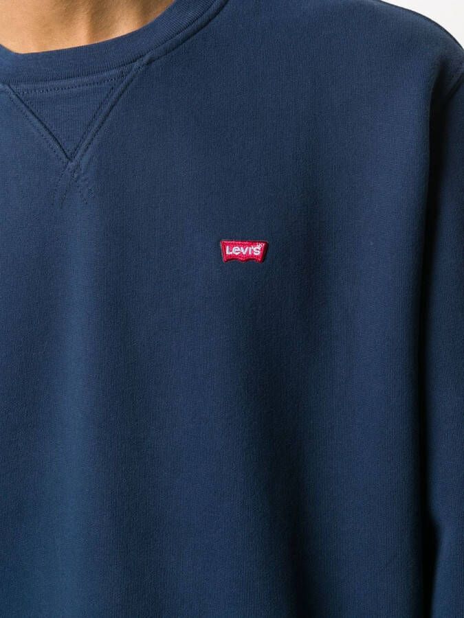 Levi's Sweater met logodetail Blauw