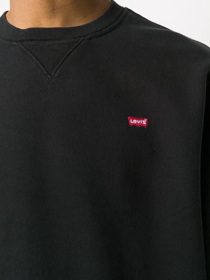 Levi's Sweater met logodetail Zwart