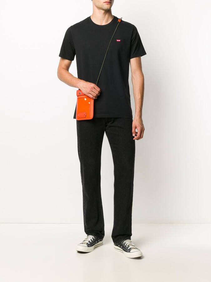 Levi's T-shirt met geborduurd logo Zwart