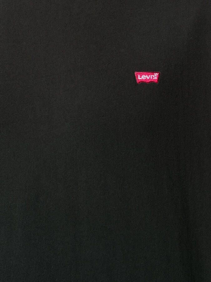 Levi's T-shirt met geborduurd logo Zwart