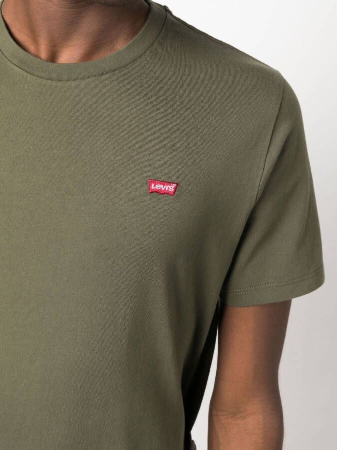 Levi's T-shirt met logopatch Groen