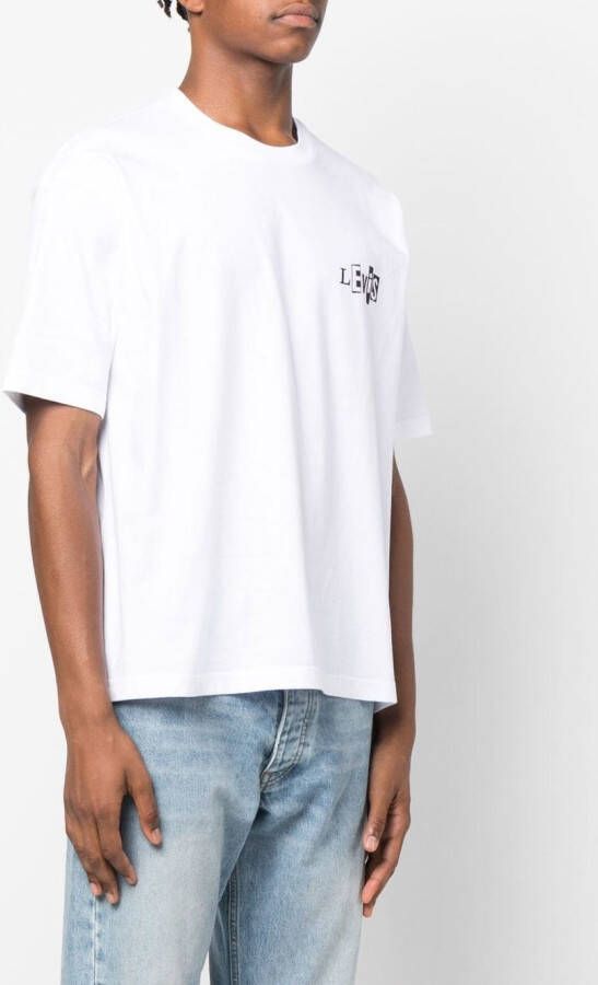 Levi's T-shirt met logoprint Wit