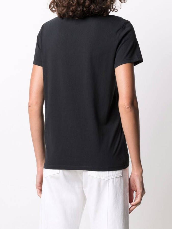 Levi's T-shirt met V-hals Zwart