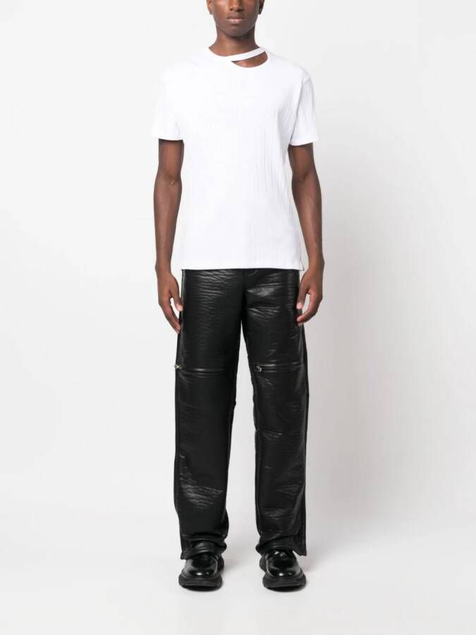 LGN LOUIS GABRIEL NOUCHI T-shirt met uitgesneden details Wit