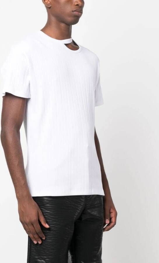 LGN LOUIS GABRIEL NOUCHI T-shirt met uitgesneden details Wit