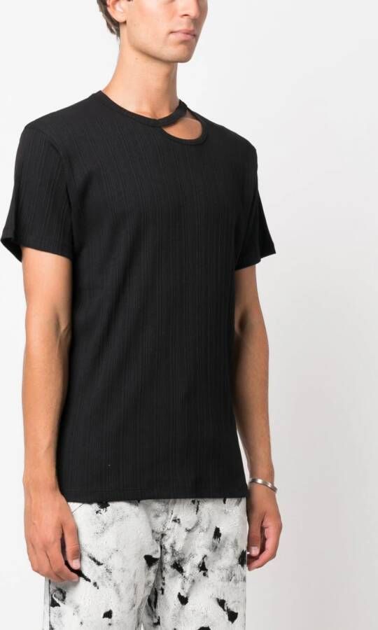 LGN LOUIS GABRIEL NOUCHI T-shirt met uitgesneden details Zwart