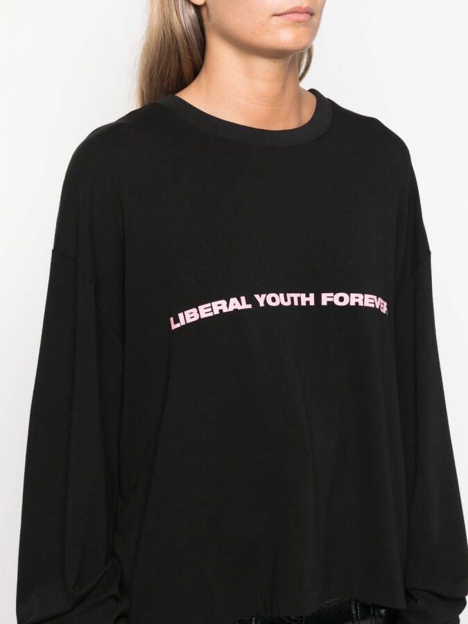 Liberal Youth Ministry Sweater met print Zwart