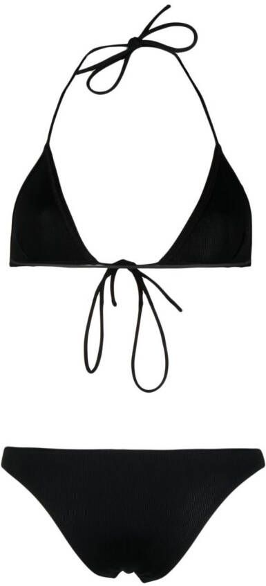 LIDO Ribgebreide bikini Zwart