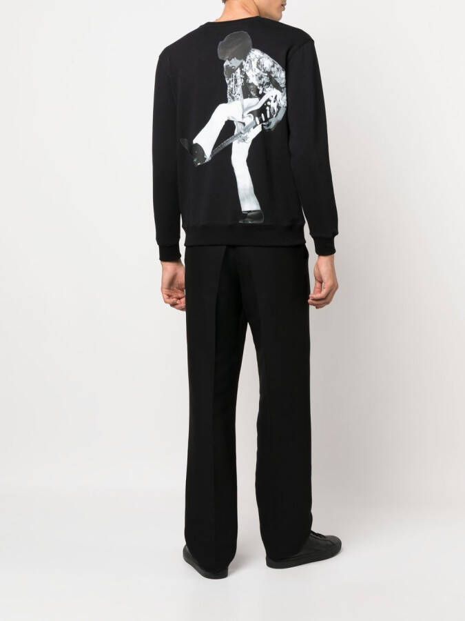 Limitato Sweater met fotoprint Zwart