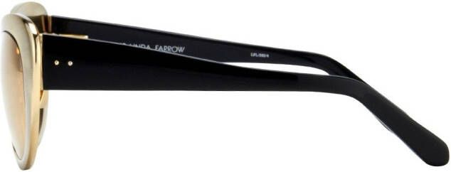 Linda Farrow ' 282' sunglasses Goud