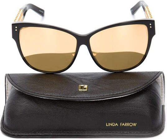 Linda Farrow '411' sunglasses Zwart