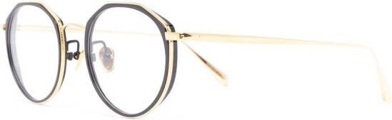 Linda Farrow Bril met rond montuur Goud