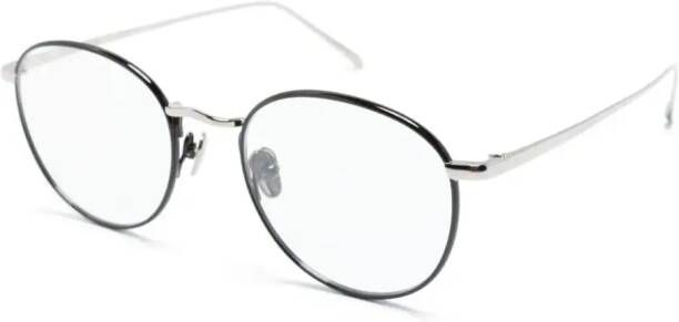 Linda Farrow Bril met rond montuur Zilver