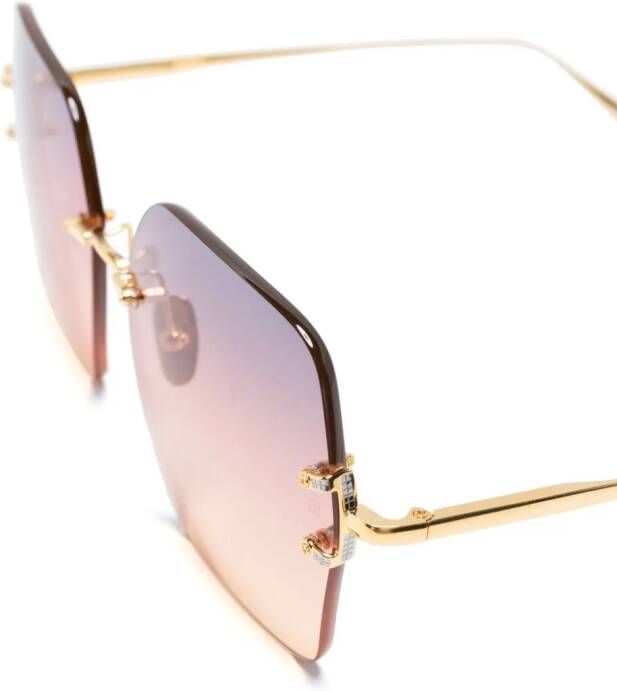 Linda Farrow K Ikonik 2.0 onnebril met oversized montuur Goud