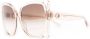 Linda Farrow Zonnebril met cat-eye montuur Beige - Thumbnail 2