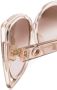Linda Farrow Zonnebril met cat-eye montuur Beige - Thumbnail 3