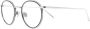 Linda Farrow Comer bril met rond montuur Zilver - Thumbnail 2