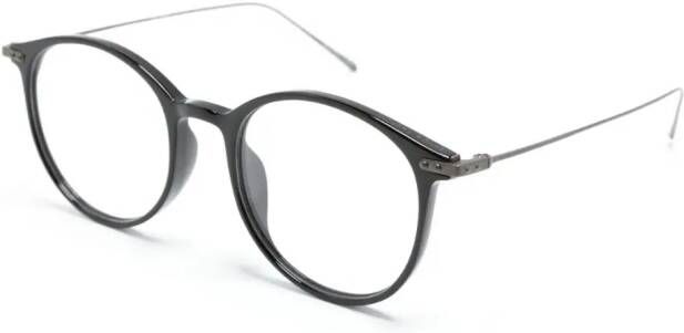 Linda Farrow Gray bril met rond montuur Zwart