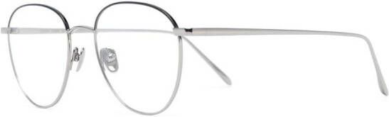 Linda Farrow Bril met rond montuur Zilver