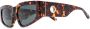 Linda Farrow Zonnebril met schildpadschild design Bruin - Thumbnail 2