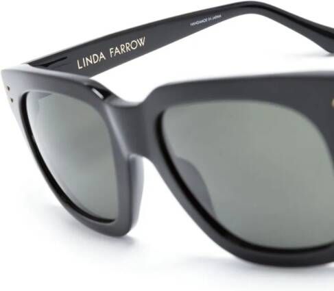 Linda Farrow The Max zonnebril met D-montuur Zwart