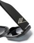 Linda Farrow x Attico Irene zonnebril met zeshoekig montuur Zwart - Thumbnail 3