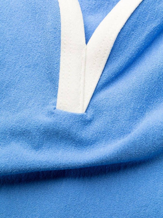 Lisa Marie Fernandez Badpak met contrasterende afwerking Blauw