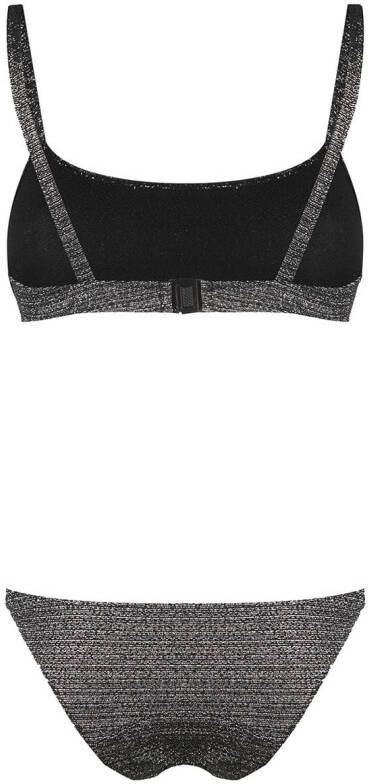 Lisa Marie Fernandez Lurex bikini Zwart