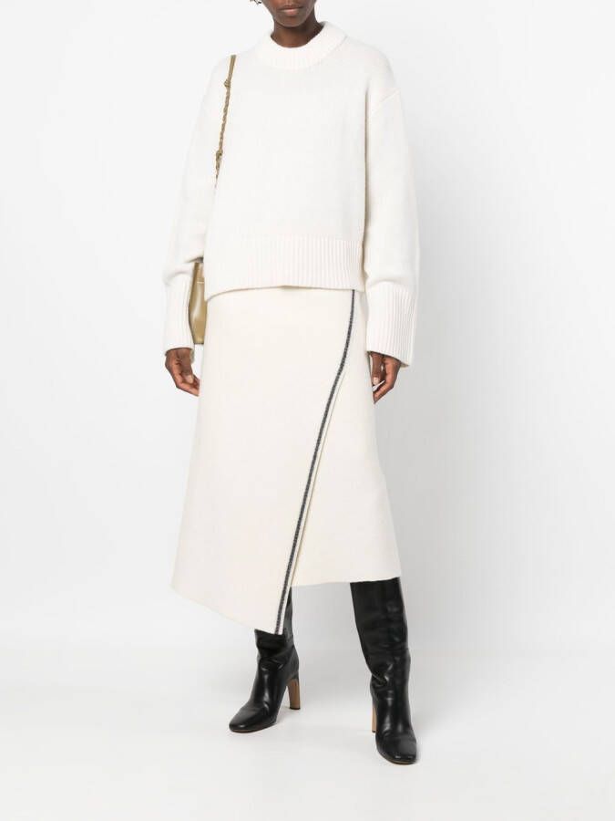 Lisa Yang Kasjmier trui Beige