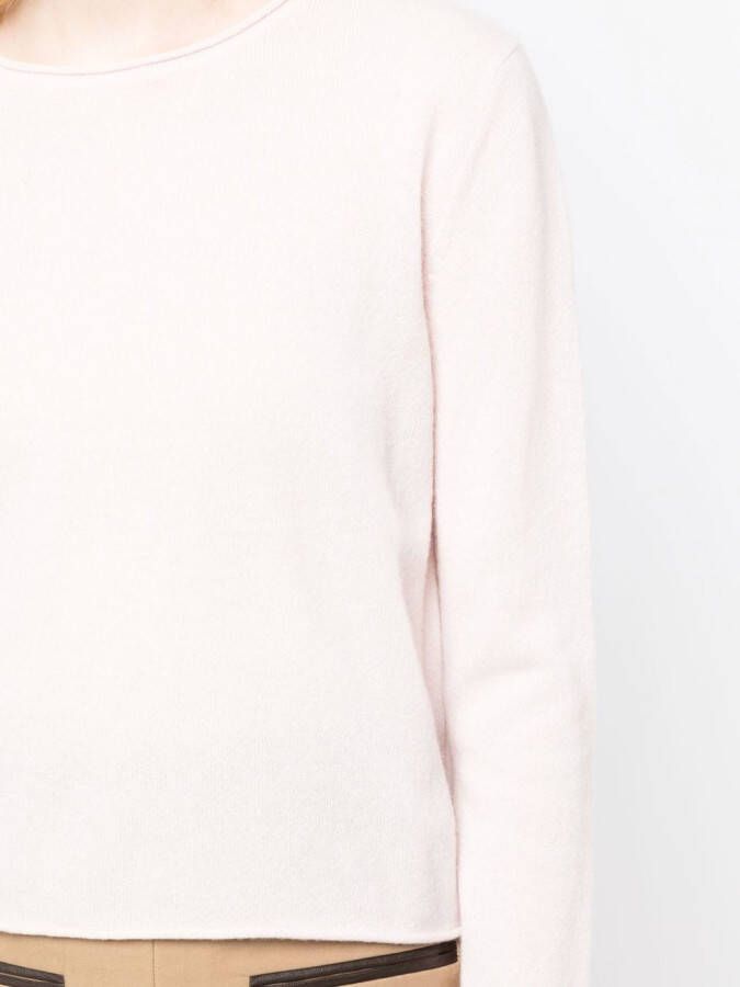 Lisa Yang Trui met ronde hals Roze