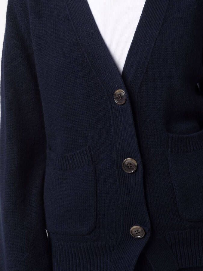 Lisa Yang Vest met V-hals Blauw