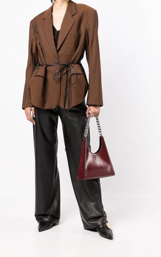 LITKOVSKA Blazer met colourblocking Bruin