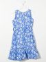 Little Bambah Midi-jurk met bloe print Blauw - Thumbnail 2