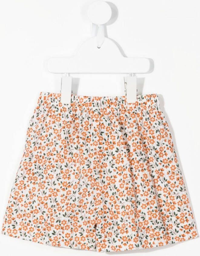 Little Bambah Shorts met bloemenprint Oranje