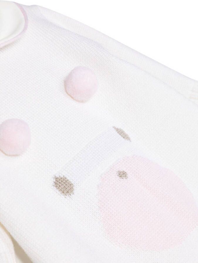 Little Bear Romper met beerprint Beige