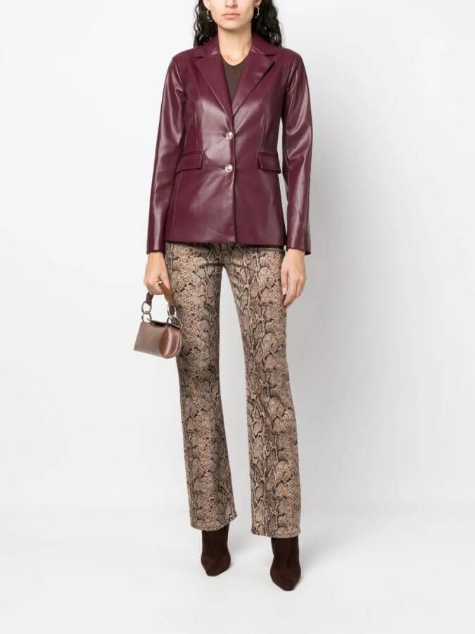 LIU JO Blazer met enkele rij knopen Paars