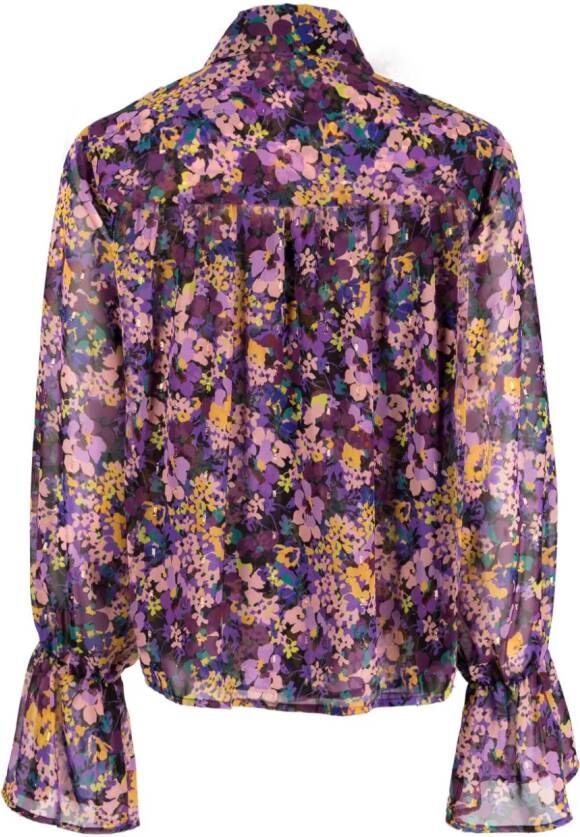 LIU JO Blouse met bloemenprint Paars