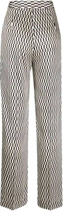 LIU JO Broek met geometrische print Zwart