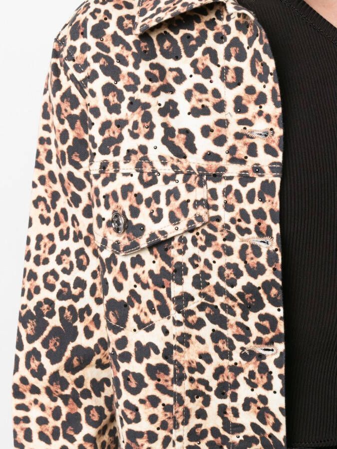 LIU JO Jack met luipaardprint Beige