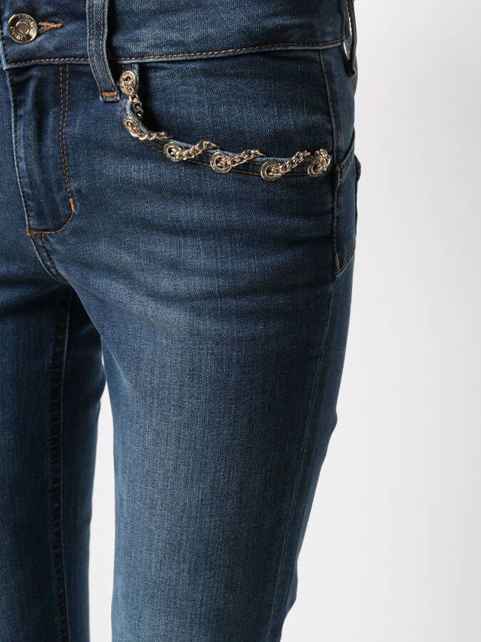 LIU JO Jeans met kettingdetail Blauw