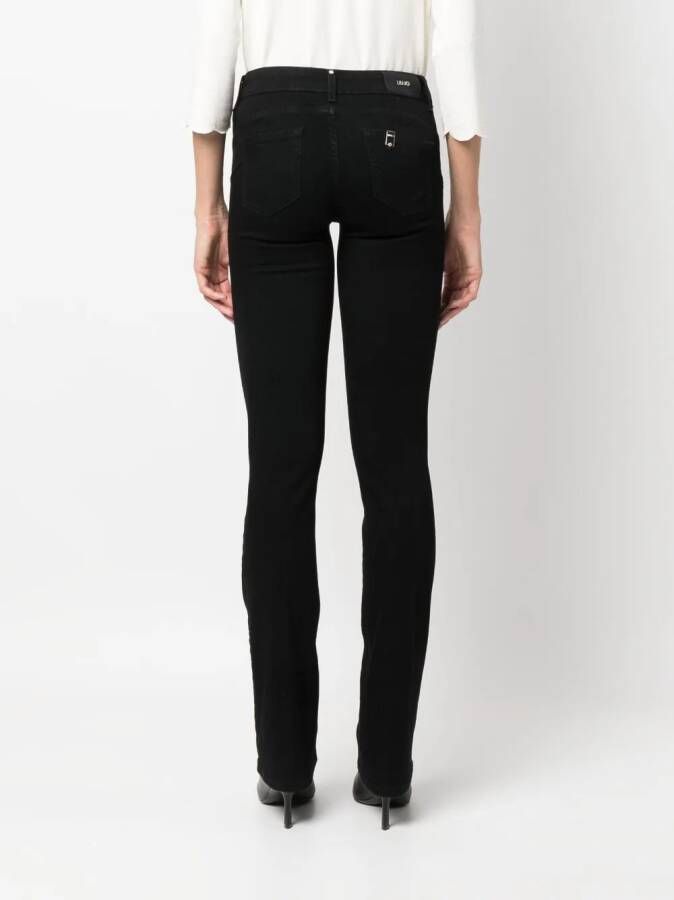LIU JO Jeans met logoplakkaat Zwart