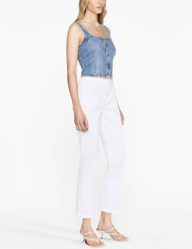 LIU JO Kick-flare broek Wit