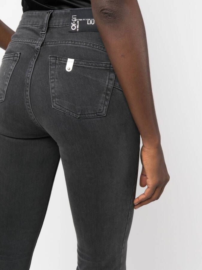 LIU JO Kick-flare jeans Zwart