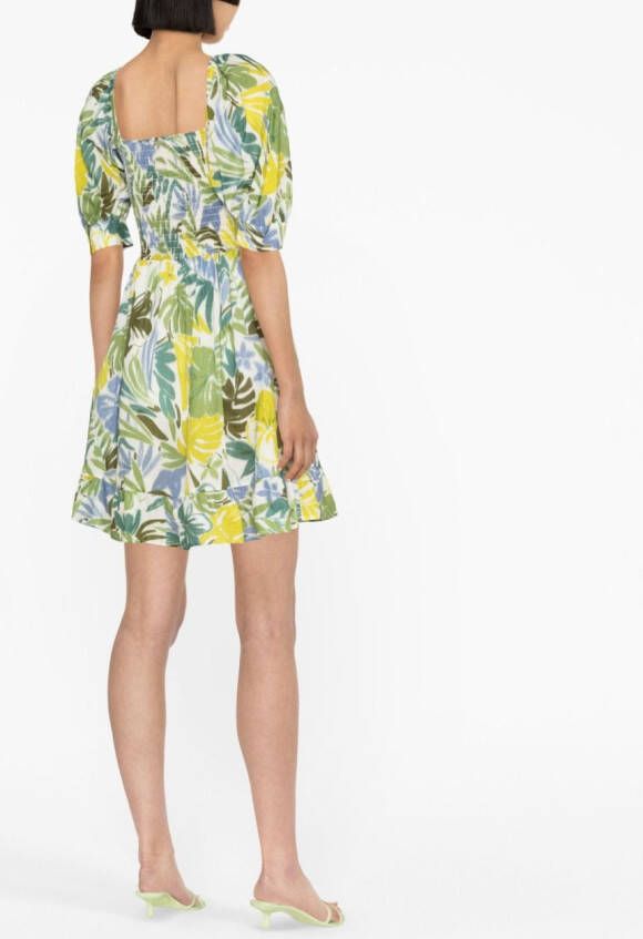 LIU JO Blousejurk met bladerprint Wit